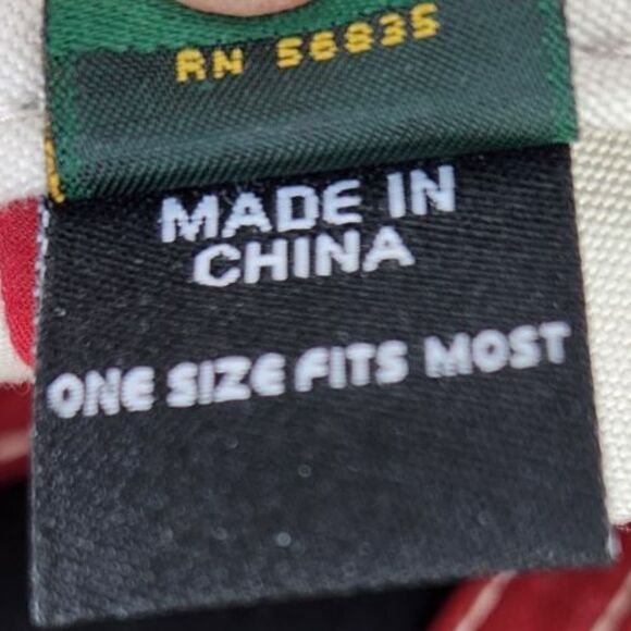 Cabela's Collegiate Varsity "C" Strapback Hat Cap Green Terry Cloth Distressed - Picture 11 of 11